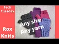 How to Knit Fingerless Mitts Without a Pattern Technique Tuesday