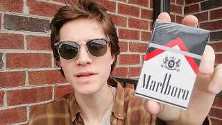 smoking a marlboro black cigarette review