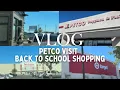 Ep 3 Errand Day Vlog Petco Vet Visit Back to School Shopping
