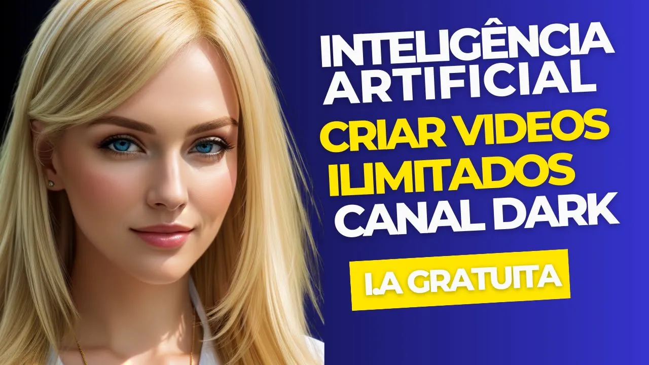 COMO CRIAR VIDEOS PARA CANAL DARK COM INTELIGÊNCIA ARTIFICIAL GRATUITA SEM MARCA DA ÁGUA RÁPIDO FÁCI