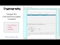 Java Swing Application Notepad AES Advanced Encryption Standart