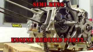 Part 2 Sky Off-Road Sprint Cross CRF70 type engine Rebuild SIMI KING MOTO