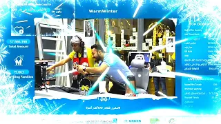 لحظة تبرع سهيل الهاشمي بمبلغ        ألف صدمة ابو فله   ودخوله   مليون دولار   ندفئ شتاء     ألف أس دندنها