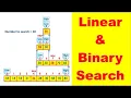 Linear and Binary Search in Java