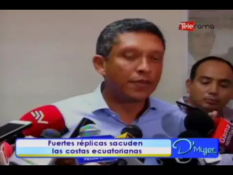 Fuertes réplicas sacuden las costas ecuatorianas