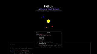 Orbit the Sun A Pygame Solar System Python Pygame