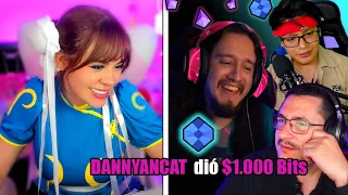 hice que streamers me bailen uva bombom por bits 