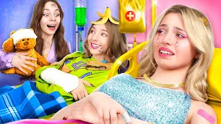 فتاة غنية مقابل فقيرة في المستشفى أمي تركتني 