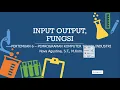 Pertemuan 6 Input Output dan Fungsi pada Python