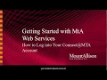 Logging into your Connect MTA account