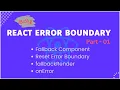 React Error Boundary Tamil Error Boundaries in React Tamil