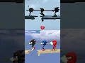 Download Lagu Shadow, Sonic, Knuckles And Teamwork 10,000 IQ CHALLENGE #sonic #eggman # funny