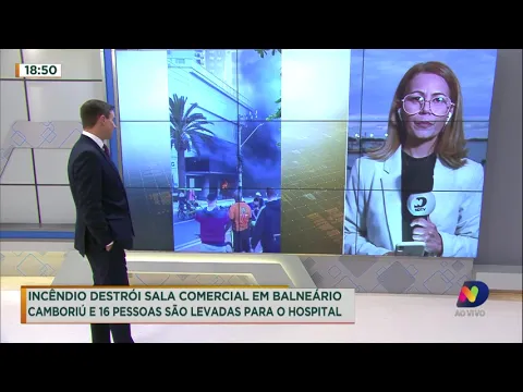 Incêndio destrói sala comercial em Balneário Comboriú