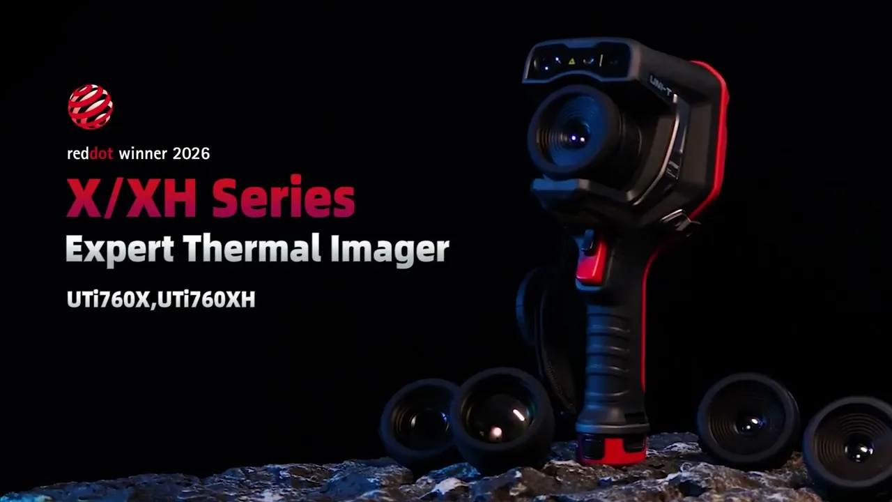 Présentation officielle de la caméra thermique UNI-T UTi760X, lauréate du Red Dot Design Award 2026