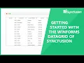 Getting Started with Syncfusion WinForms DataGrid