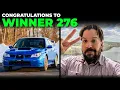 Winner 276 Congratulations to the Winner of our Subaru STI Danny S from Austin Texas