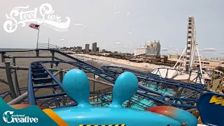 NEW FOR 2025 Crazy Crab on-ride 5K POV 60fps - Steel Pier NJ