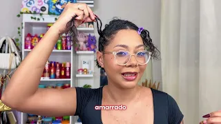 Penteados para o Natal 🎄Passo a passo fácil para cabelos cacheados