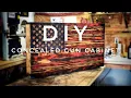 How To Make a Wooden American Flag Concealed Gun Cabinet