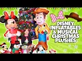 Disney Clearance Christmas Inflatables and Musical Dancing plushes Minne Mouse Woody Snoopy