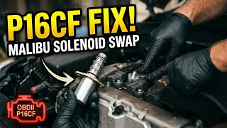 2013 2016 Chevy Malibu P16CF Code Fix - Rocker Arm Solenoid Replacement
