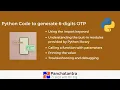 Python Code to Generate a 6-Digit OTP
