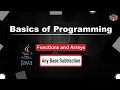 Any Base Subtraction Functions and Arrays In English Java - 8