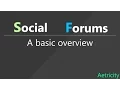 Social Forums A basic overview