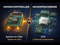 Microcontroller vs Microprocessor CPU vs System-on-Chip