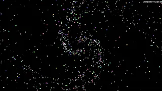 Black Hole Swallowing Particles | Particle Vortex, Deep Hum    黑洞吞噬粒子｜粒子漩涡，低沉嗡鸣声
