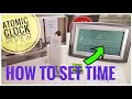 Atomic Clock with Outdoor Temperature by Wallarge Review How To Set Time Zone