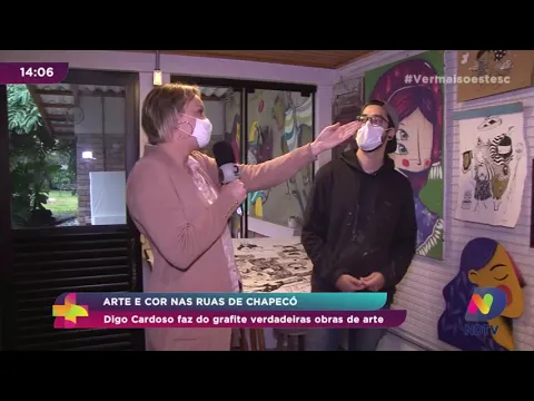 Cor nas ruas de Chapecó: Digo Cardoso faz do grafite verdadeiras obras de arte