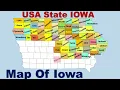 American State Iowa Map Map Of Iowa USA State Iowa Map