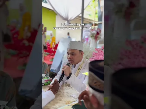 Ekspresi Setelah Akad Nikah 😁