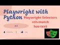 Playwright with Python Selectors nth-match has-text