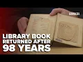 Really is one in a million Library book returned nearly a century late in Cincinnati