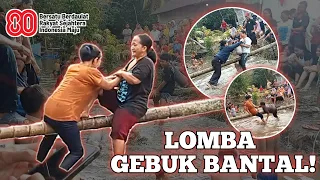 lomba gebuk bantal hut ri ke 80 emak emak lucu 