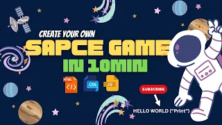 Build a Space Adventure Game Astronaut vs Rockets HTML CSS JavaScript