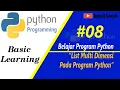 List Multi Dimensi pada Program Python