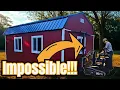 TINY Machine Moves HUGE BARN With Mule 524T Shed Mover
