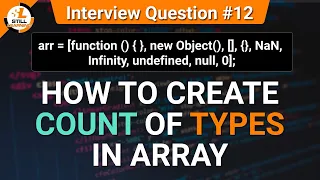How to create count of types in array JavaScript Tutorials in Hindi Interview Question