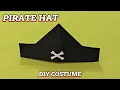 How to make a Pirate Hat of Paper for Halloween Creative and Original