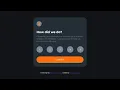 Interactive rating component Html CSS and JavaScript