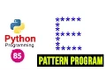 Python Pattern Programs - Printing Stars in E Shape