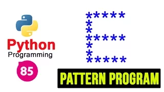Python Pattern Programs - Printing Stars in E Shape