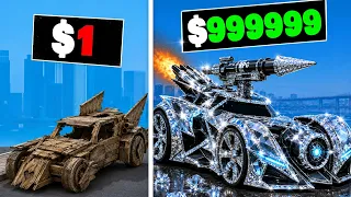 $1 to $1,000,000,000 BATMOBILE in GTA 5!