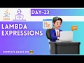 Day-23 Lambda Expressions JAVA Tutorial JAVA Full Course