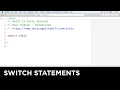 Switch statements - Swift in Sixty Seconds