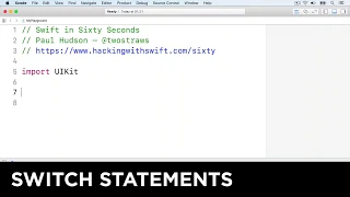 Switch statements - Swift in Sixty Seconds