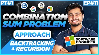 Combination sum First backtracking problem Recursion series DSA by Nishant chahar